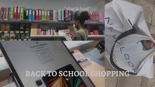 BACK TO SCHOOL SHOPPING | shopping for sixth form, vlog & haul