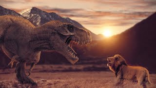 T-Rex VS Aslan. Bu Savaşı Kim Kazanır?