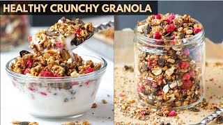 Healthy Granola Recipe - Vegan, Nut Free, Grain Free, Oil Free | Paleo and Keto Granola Recipe