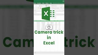 Camera Trick in Excel 📷(In 30 Seconds) #shorts #excel