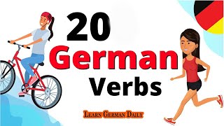 20 Essential German Verbs for Beginners | 20 Wichtige Deutsche Verben für Anfänger | #learngerman