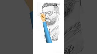 Virat Kohli easy drawing step by step #art #artist #drawing #viratkholi