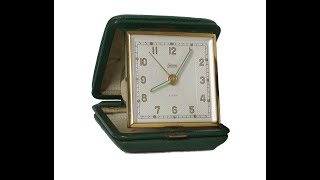 French Folding  mechanical travel alarm clock ENDURA by BAYARD #AntiqueClocksDepot