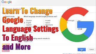 Learn To Change Google Language Settings To English and More | How To Tech Guide | Your Tech Avatar