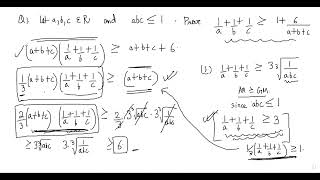 17.1  Advanced Inequalities - Mean Value Inequalities || INMO, RMO, PRMO.