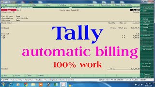 tally automatic billing | automatic billing | tally automatic invoice numbering