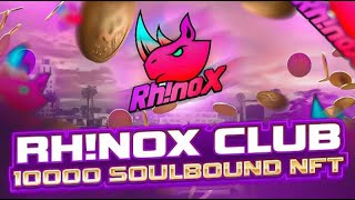 Обзор Rhinox : 10000 уникальных SoulBound NFT! Попади в Rh!noX CLUB NFT