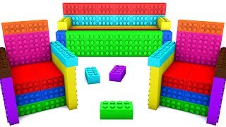 3D Sand Lego Chair and Sofa Toys for Kids and toddlers