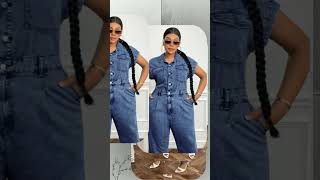 Macaquinho Denim de Manga Curta. #shortyoutube #shortsviral #moda #fashion # #dicasdemodaeestilo