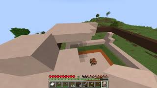 Survival in Minecraft the beginning of resource collection building a house part 4