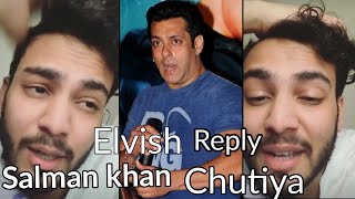 Elvish Yadav Roast Salman khan & Salman khan Fans Full Story Reply Roast Video