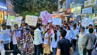 Protest in barmer by doctors against Kolkata female doctor rape and murder case  😳#विरोधप्रदर्शन