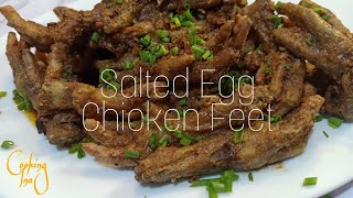 SALTED EGG CHICKEN FEET RECIPE | SIMPLE AND EASY RECIPE | #chicken  @cookingina7