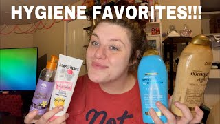 MY CURRENT HYGIENE FAVES!!! ❤️❤️❤️