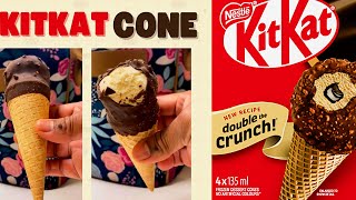 "KitKat Cone: Crunchy, Creamy Perfection"#kitkatcone #foodreviews