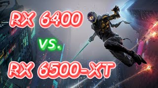 RX 6500-XT vs. RX 6400 - Ghostrunner - Ultra - 1080p