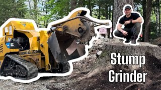 How to Remove a Stump using a Vermeer Stump Grinder.