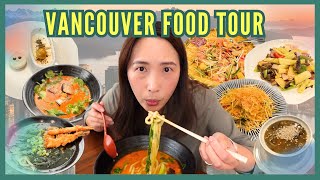 VANCOUVER AND RICHMOND FOOD TOUR!! Michelin-Guide Udon, Asian Market, Chinese Shunde Food & Dessert