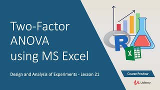 DoE 21: Solving a Two Factor Factorial Design Using Excel