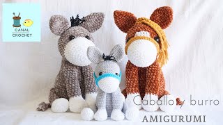 Caballo y burro amigurumi tutorial