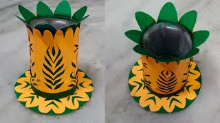 Plastic bottle Flower vase making ideas | Plastic bottle Flower pot making | Plastic bottle craft