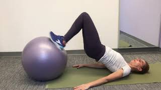 Ball exercises for low back strengthening for beginners