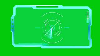 Science Fiction HUD Effect Green Screen. Free to USE. NO COPYRIGHT(3)