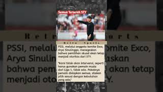 Semua Terserah STY #football #kabartimnasberitatimnasindonesia #pssi #timnas #sty #news #shorts