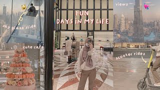 🎞fun days in my life: glass slide, scooty rides, cute cafés