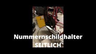 Nummernschildhalter SEITLICH Version 2