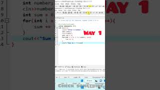 WAP to find sum of N number using C/C++ best Way | #shorts #viral