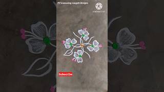 3 dots simple rangoli designs|easy rangoli #shorts #rangoli #muggulu #kolam