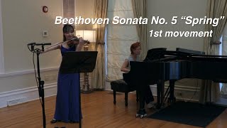 Beethoven Sonata No. 5 "Spring" - 1st movement ベートーヴェン スプリングソナタ 第1楽章