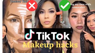 BEST Tiktok Viral Makeup Hacks!!! #makeuphackstiktok