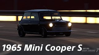 GT7 Turbo charged 167hp Mini Cooper S '65 Grand Valley Highway-1 Night Custom Race 4K60fps