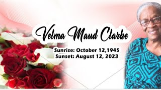 THE THANKSGIVING  SERVICE OF  VELMA MAUD CLARKE.