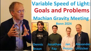 Machian Gravity and VSL: Goals and Problems