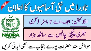 Nadra Jobs 2024 | New jobs in Nadra | Nadra latest jobs 2024 | Nadra mein apply kaise karen 2024