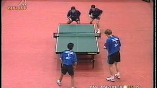 Tischtennis Bundesliga: Ma Wenge Dmitry Mazunov vs Petr Korbel Steffen Fetzner