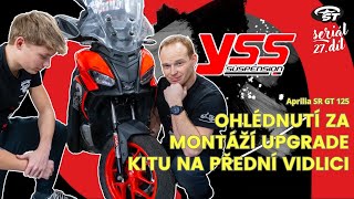 Tuning Aprilia SR GT 125: Ohlédnutí za montáží upgrade kitu na přední vidlici