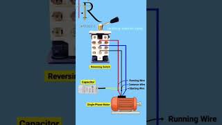 Motor reversing switch 👍 #electrical #electrian #boardwiring #electrician #electrial #circuitboard