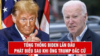 Tổng Thống Biden Lần Đầu Phát Biểu Sau Khi Ông Trump Đắc Cử