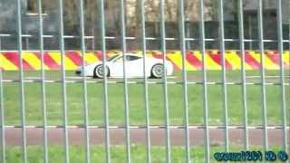 Ferrari 458 Challenge loud sound on track - accelerations and downshifts - 1080p