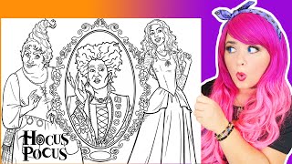 Coloring Hocus Pocus Sanderson Sisters Halloween Coloring Pages | Mary, Sarah & Winnie Sanderson