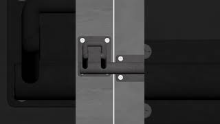 Simple automatic gate locking mechanism