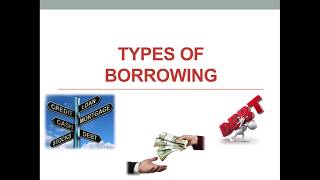 Types of Borrowing