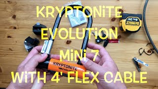 Kryptonite Evolution Mini 7 Bike U Lock & 4 Foot Flex Cable