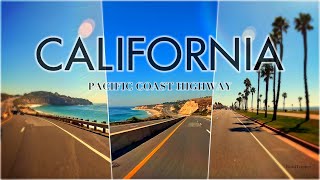 Relaxing Driving 4K Video, From Huntington Beach to Laguna Beach in California, Amazing Ocean View