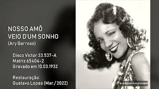 Carmen Miranda | Nosso amô veio d'um sonho (1932) [Áudio restaurado]