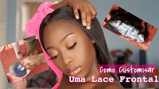 UPDATE : COMO CUSTOMISO UMA LACE FRONTAL | ANGEL